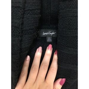 Lord & Taylor Sweaters - BLACK LORD & TAYLOR COWLNECK SWEATER Lord & Taylor Sweaters - BLACK LORD & TAYLOR COWLNECK SWEATER